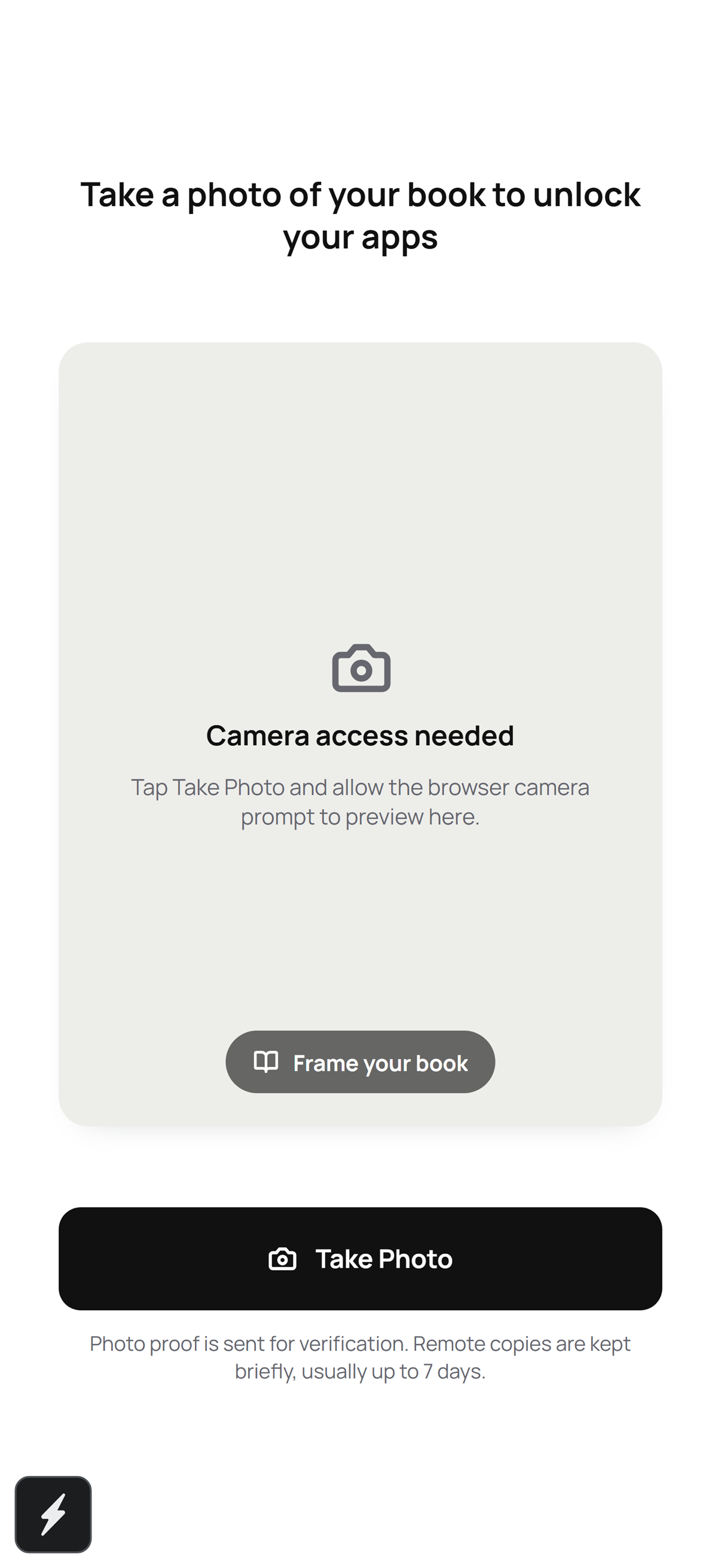 LockTok camera proof screen preview